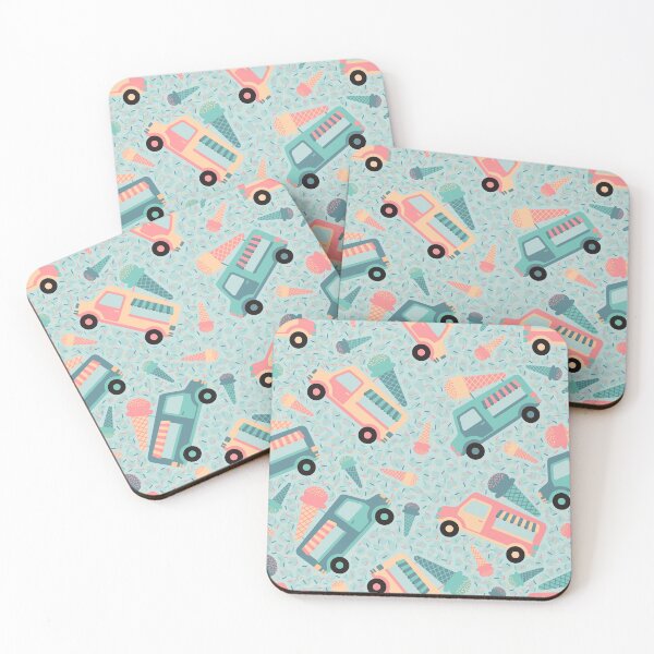 Item preview, Ice Cream Trucks pattern designed and sold by Printables Passions.