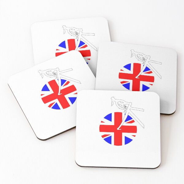 Item preview, Road Bicycle Great Britain Flag designed and sold by RabeDesigns.