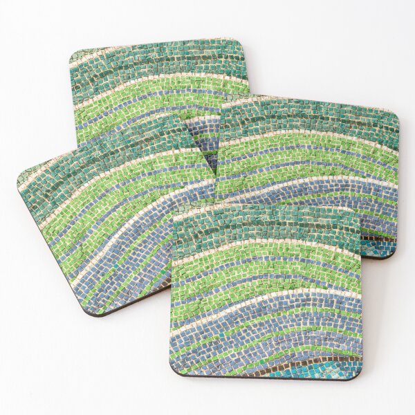 Item preview, Tessellated Abstracts and Impressions - Free Form Flowerbeds and Meadows in Blue and Green designed and sold by Georgia Mizuleva.