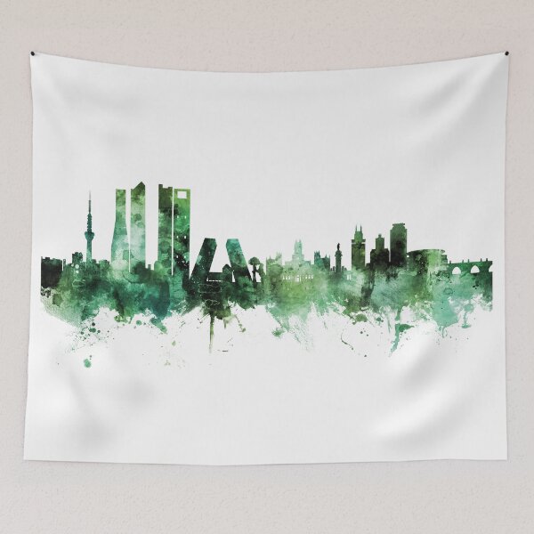 Item preview, Madrid Spain Skyline designed and sold by ArtPrints.