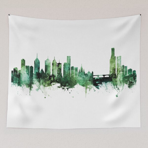 Item preview, Melbourne Australia Skyline designed and sold by ArtPrints.