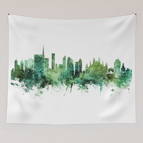 Item preview, Milan Italy Skyline designed and sold by ArtPrints.