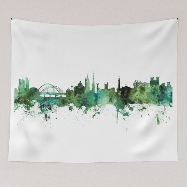 Artikelvorschau, Newcastle England Skyline entworfen und verkauft von ArtPrints.