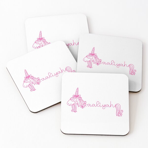 Item preview, Aaliyah Unicorn Pink Girly Name designed and sold by JaneApril.