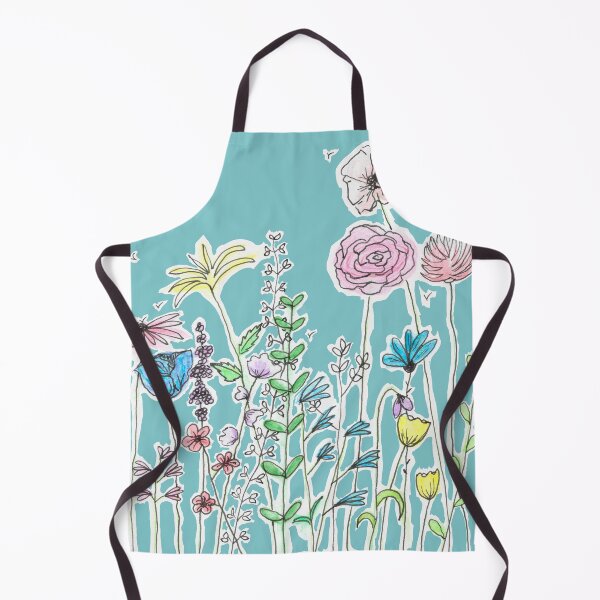 Item preview, English Country Garden in soft blue designed and sold by CindyGetsArty.
