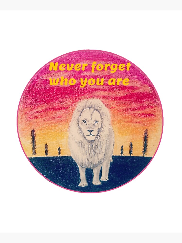 "Vergiss niemals, wer du bist Löwe" Schürze von Artto Redbubble