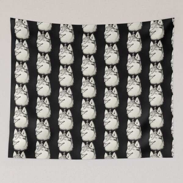 Item preview, swigly man on a Huskys head designed and sold by Barbara Medeiros.
