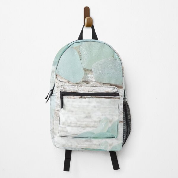 Item preview, Sea Foam Sea Glass Pale and Bright Light Grey Wood and Turquoise designed and sold by Beachy.