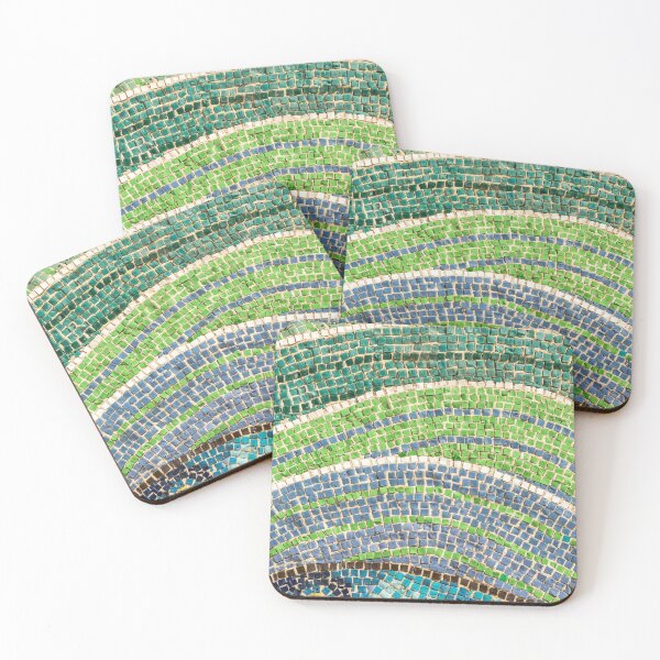 Item preview, Tessellated Abstracts and Impressions - Free Form Flowerbeds and Meadows in Green and Blue designed and sold by Georgia Mizuleva.