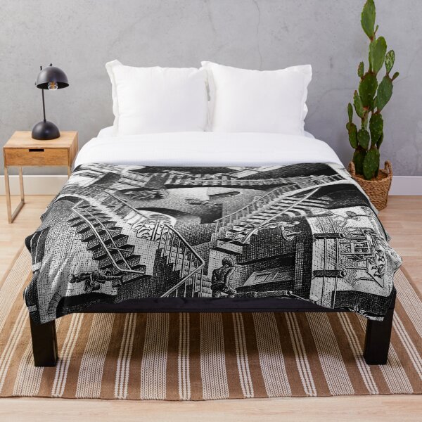 M.C. Escher - Relativity Throw Blanket