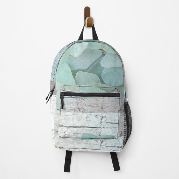 Item preview, Sea Foam Sea Glass on Weathered Wood Pale Turquoise designed and sold by Beachy.