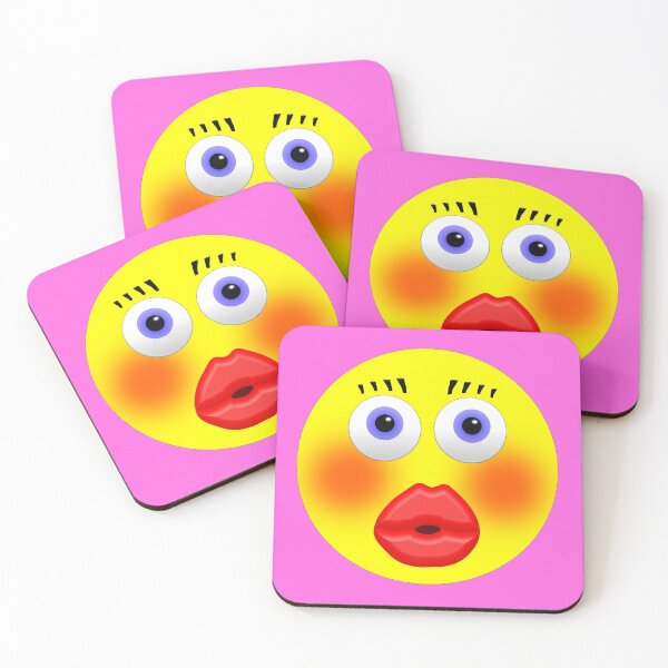 Item preview, Smiley Embarrassed Kissing Girl designed and sold by MarkUK97.