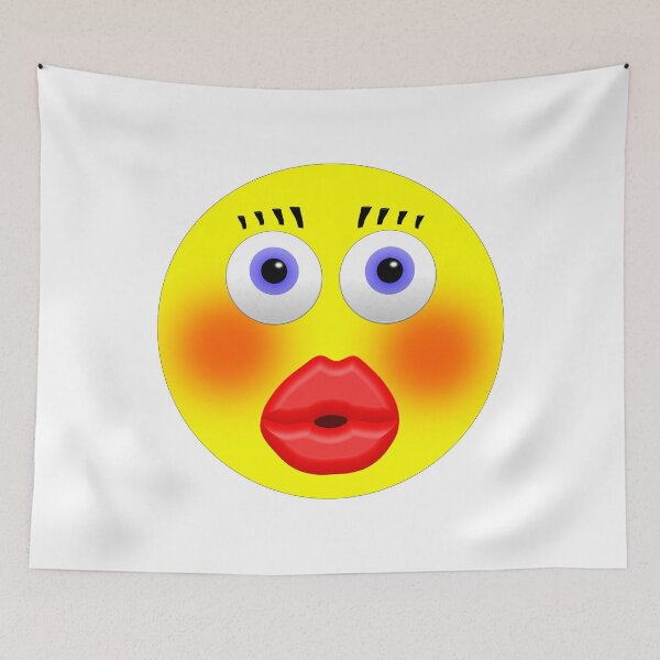 Item preview, Smiley Embarrassed Kissing Girl designed and sold by MarkUK97.