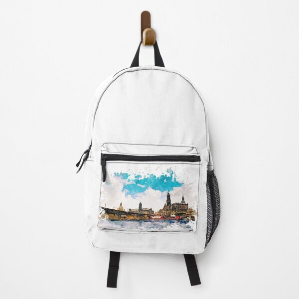 Item preview, Dresden - Elbufer - Cool Watercolor Design designed and sold by ArticaDesign.