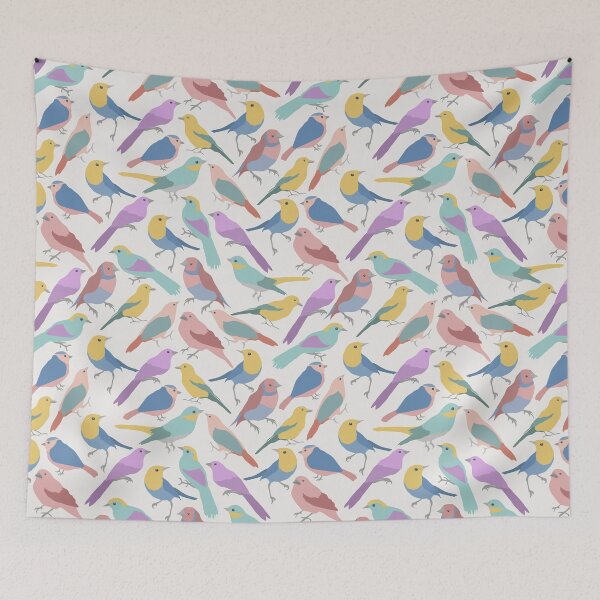 Item preview, COLORFUL BIRDS PATTERN designed and sold by Paper Bee Gift Shop.
