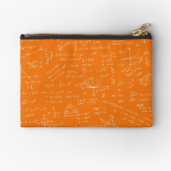 Algebra Math Sheet 3 Zipper Pouch