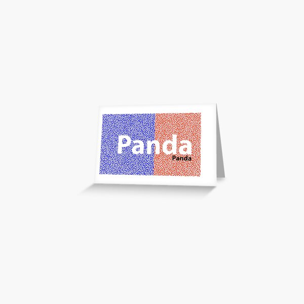 Panda Panda Korea edition Greeting Card