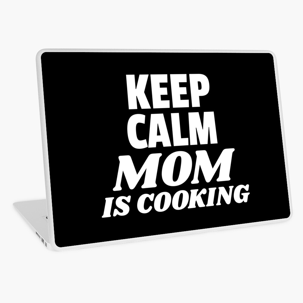 Keep Calm Mom is Cooking White Apron for Sale by quoteology