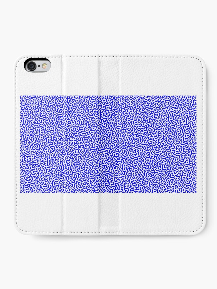 Alternate view of Turing Effect pattern illustration (Blue version) iPhone Wallet