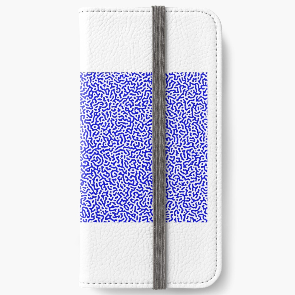 Turing Effect pattern illustration (Blue version) iPhone Wallet