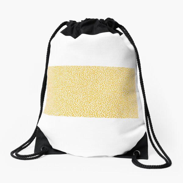 Turing Effect pattern illustration (yellow version) Drawstring Bag