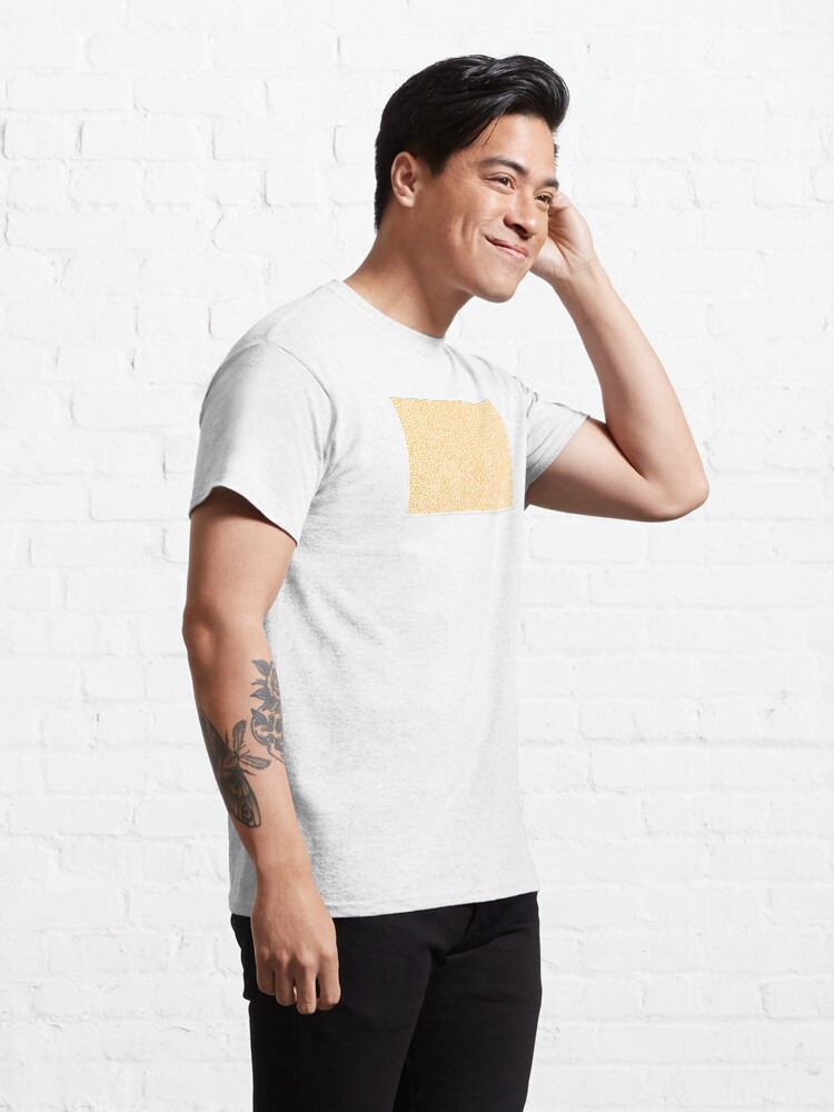 Alternate view of Turing Effect pattern illustration (yellow version) Classic T-Shirt