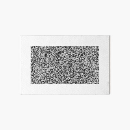 Turing Effect pattern illustration (Black version) Art Board Print