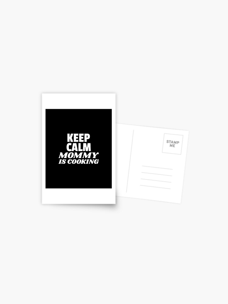 Keep Calm Mom is Cooking White Apron for Sale by quoteology