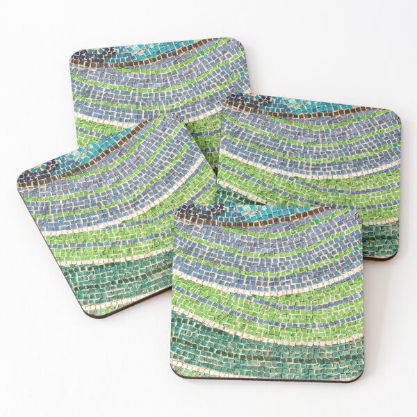 Item preview, Tessellated Abstracts and Impressions - Free Form Meadows and Flowerbeds in Green and Blue designed and sold by Georgia Mizuleva.