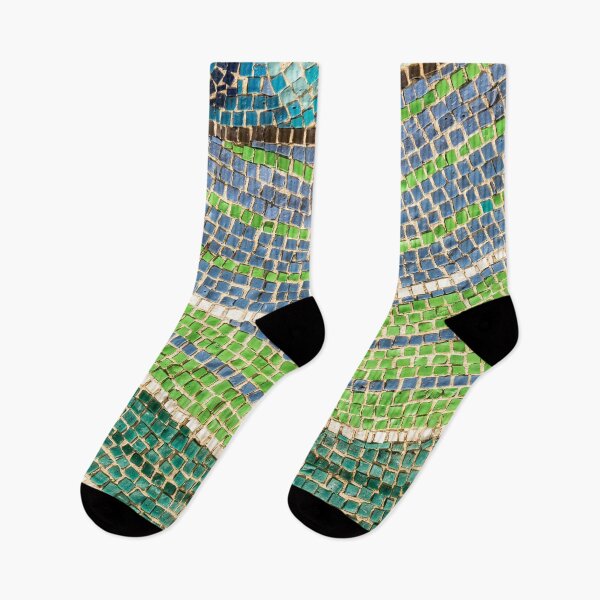 Item preview, Tessellated Abstracts and Impressions - Free Form Meadows and Flowerbeds in Green and Blue designed and sold by Georgia Mizuleva.