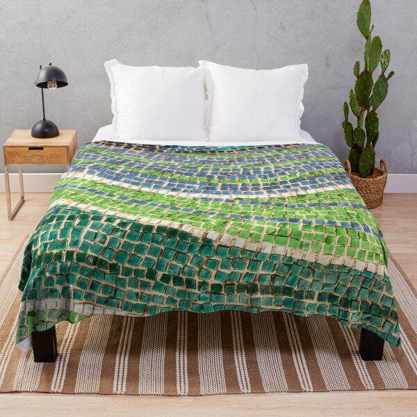 Item preview, Tessellated Abstracts and Impressions - Free Form Meadows and Flowerbeds in Green and Blue designed and sold by Georgia Mizuleva.