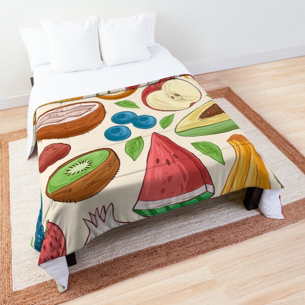 Delicious summer fruits Comforter