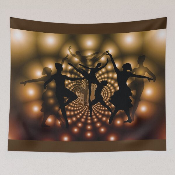 Item preview, Silhouette Ballerinas Dancing in a Vortex designed and sold by Hanlar.