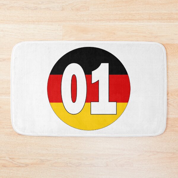 Item preview, Number 01 with Germany flag on the background designed and sold by AllShirts21.