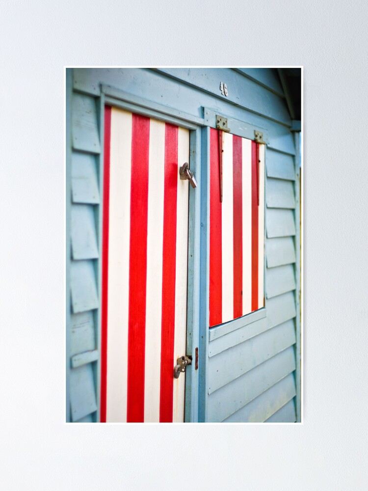 Alternate view of Candy striped - Brighton Beach Boxes - Australia Poster