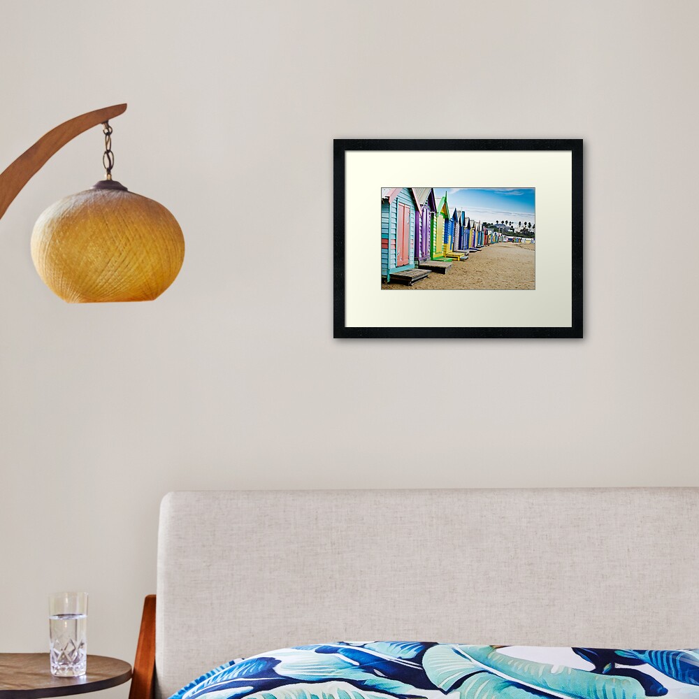 Location, Location, Location - Brighton Beach Boxes - Australia Framed Art Print