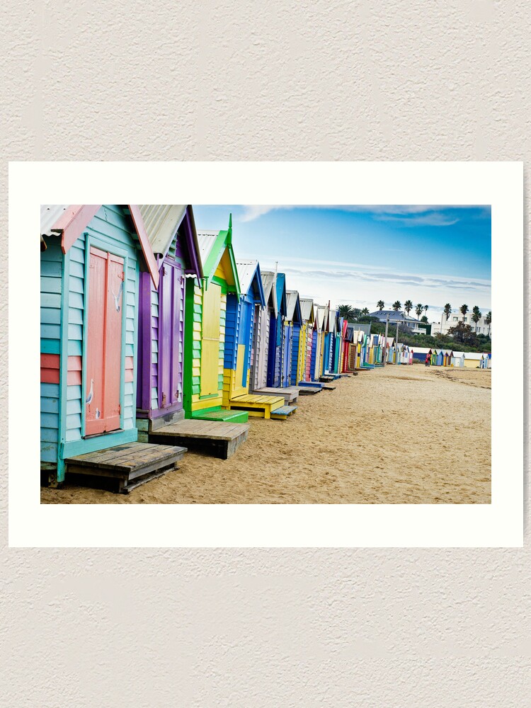 Alternate view of Location, Location, Location - Brighton Beach Boxes - Australia Art Print