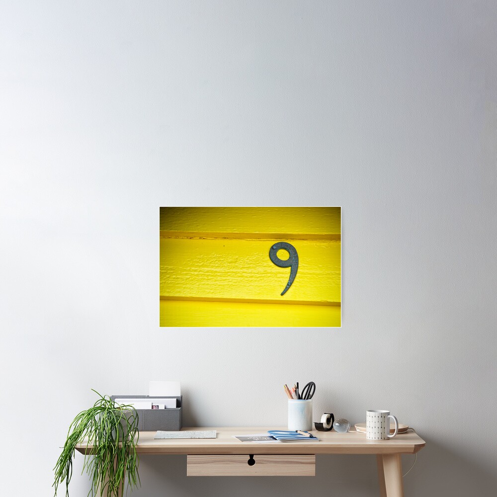 Yellow Nine - Brighton Beach Boxes - Australia Poster