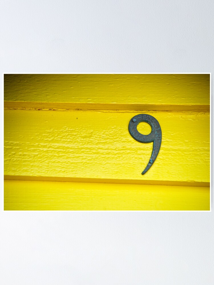 Alternate view of Yellow Nine - Brighton Beach Boxes - Australia Poster