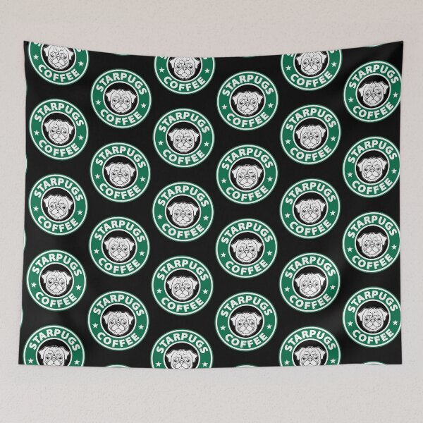 Item preview, Funny StarPugs Coffee | Pug and Coffee Lovers designed and sold by Mary-Mas.