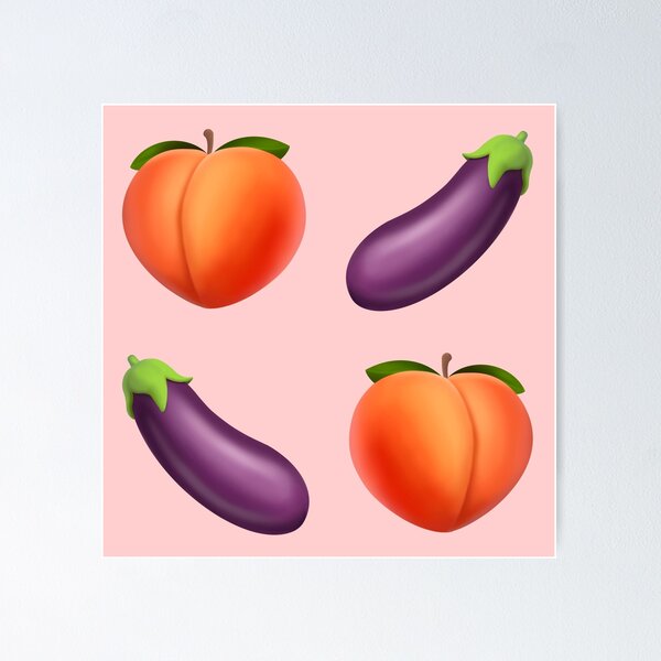 Eggplant and Peach Poster for Sale by ValentinaHramov