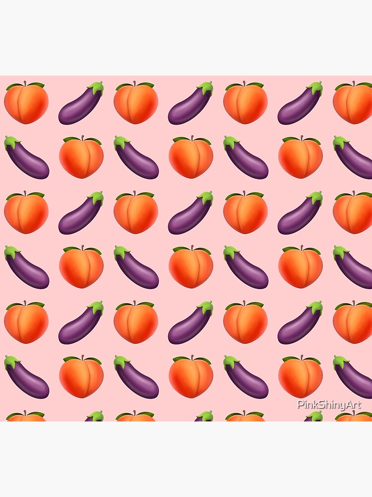 "Peach and eggplant emoji " Socks for Sale by PinkShinyArt Redbubble