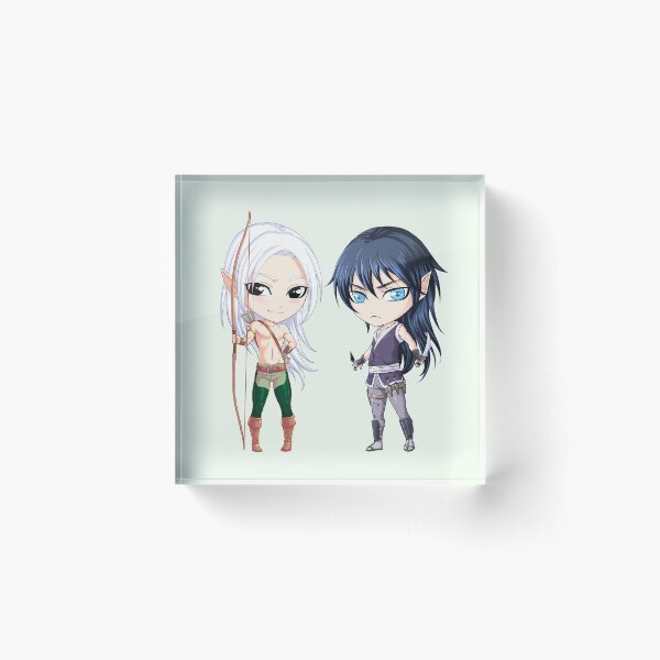 Ervyn and Lochan chibis Acrylic Block