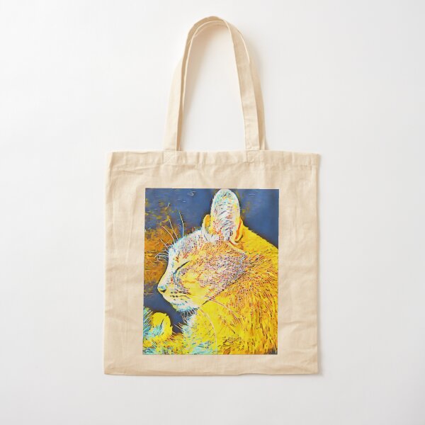 Cat Fancy Cotton Tote Bag