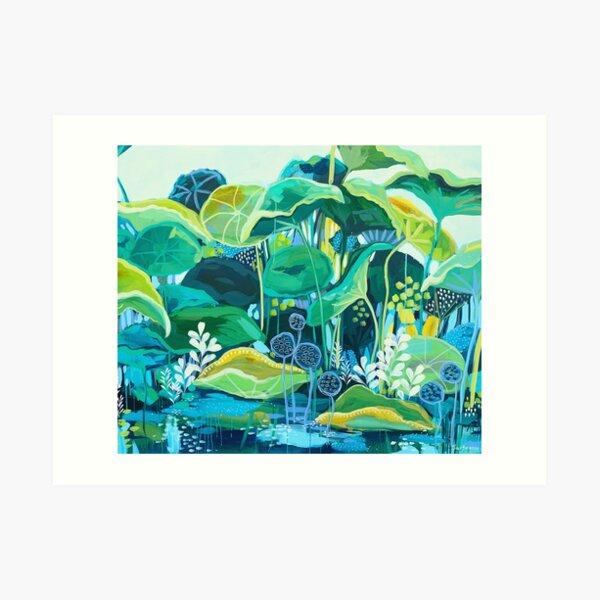 The Lotus Pond Art Print