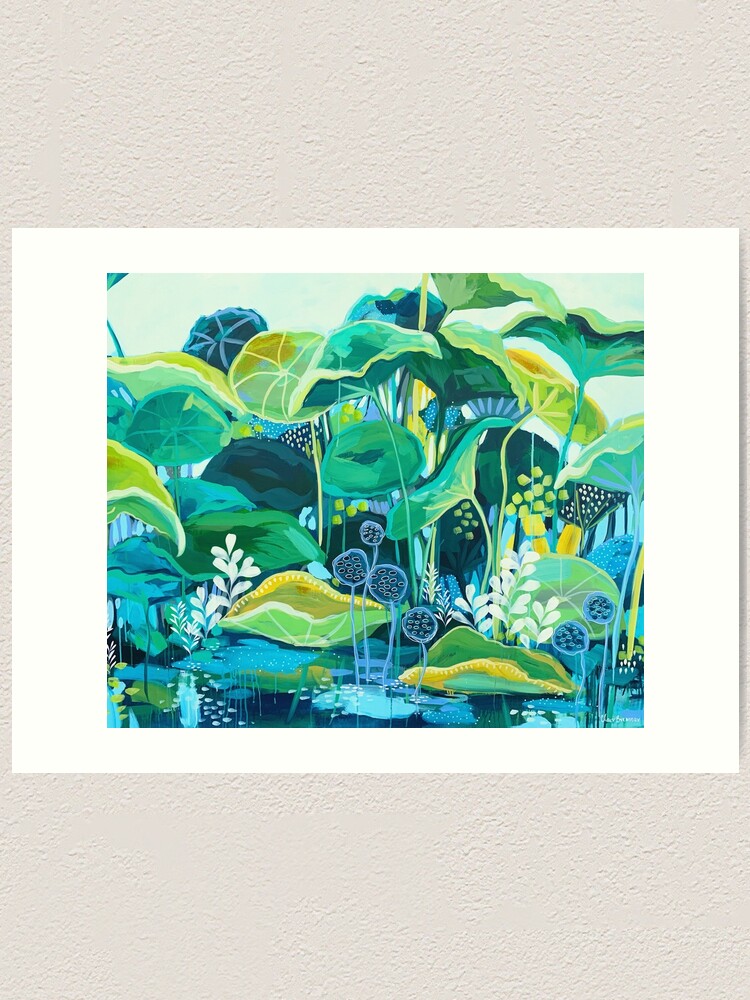 Alternate view of The Lotus Pond Art Print