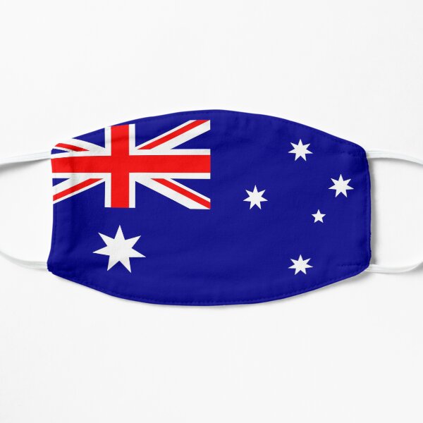 Australian Mask, Australia Flag Masks Flat Mask