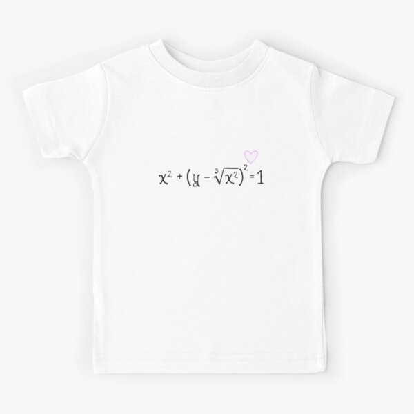 Math heart (white) Kids T-Shirt