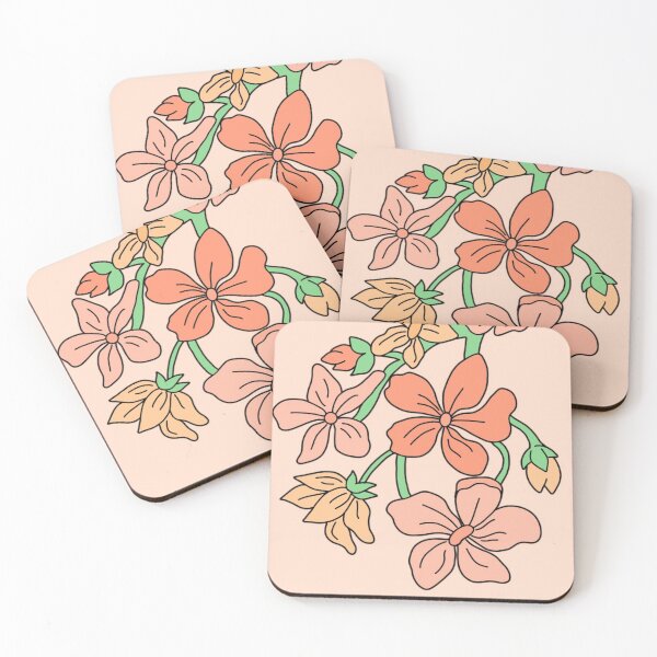 Item preview, florales en tonos rosa designed and sold by KiwiBurrito.