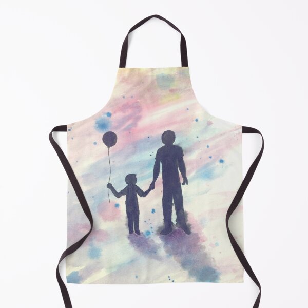 Item preview, Dad and Son under the Sunrise (Watercolor) designed and sold by CreativityRoams.